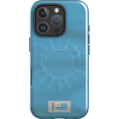 Uruguay Soccer Flag iPhone 16 Pro Magsafe Impact Case